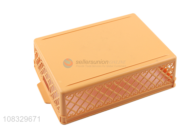 Hot selling rectangular plastic storage baseket multipurpose baskets