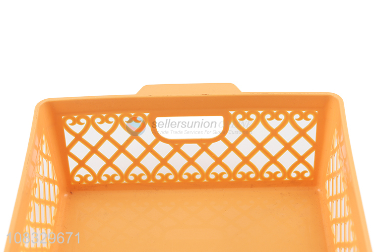 Hot selling rectangular plastic storage baseket multipurpose baskets