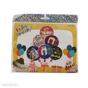 Top selling decorative party supplies <em>round</em> foil balloon set