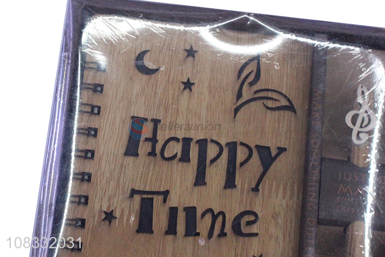 Yiwu wholesale creative wooden notepad for birthday gift