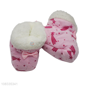 Wholesale from china pink baby cotton soft toddler shoes for indoor