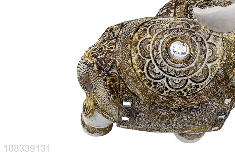 Best Selling Resin Simulation Elephant Figurine Decorative Crafts