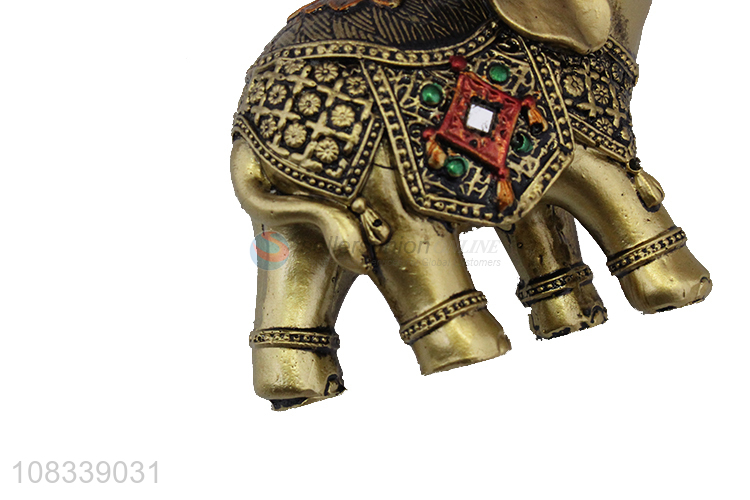 Unique Design Simulation Elephant Resin Figurine Decorative Crafts