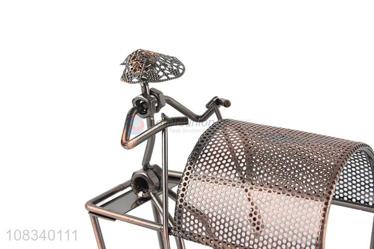 Top quality creative iron art wine holder home desktop decoration
