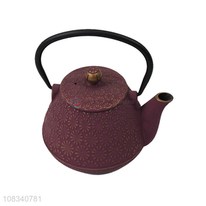 High quality  1.1L Chinese enamel tea kettle topgrade cast iron teapot