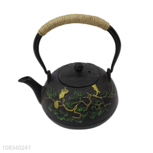 Factory supply 1.2L Chinese cast iron teapot for loose tea scented tea