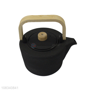 Popular design 1.3L stove top safe cast iron teapot for healthy tea