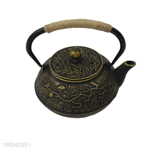 Good price 0.8L Japanese tetsubin cast iron tea kettle for healthy tea