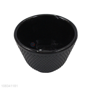 Hot selling 60ml classic enamel interior cast iron cup for loose tea
