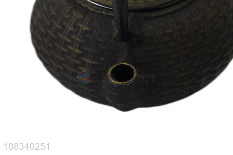 China imports 0.8L antique cast iron tea kettle Japanese tetsubin