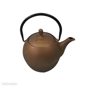 Factory supply 1.3L loop-handled cast iron teapot Chinese tea kettle
