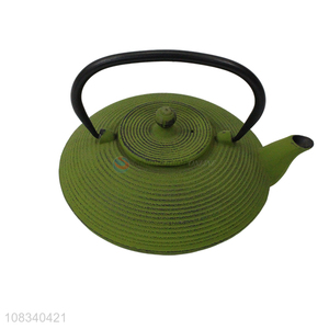 Factory supply 0.8L enamel metal tea pot Japanese cast iron tea kettle