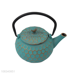 Wholesale 0.5L Japanese tetsubin cast iron tea kettle honeycomb pattern