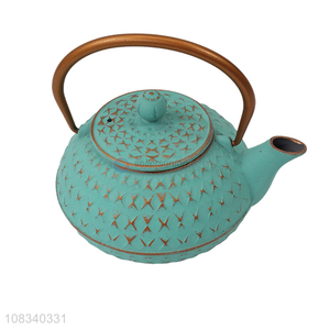 Top grade 0.8L Japanese tetsubin teapot enameled cast iron tea kettle