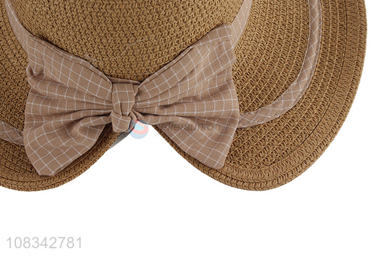 Unique Design Bowknot Straw Hat Fashion Summer Sun Hat