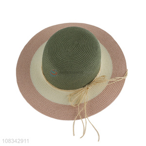 Newest Summer <em>Beach</em> Cap Ladies Straw Hat Sun Hat