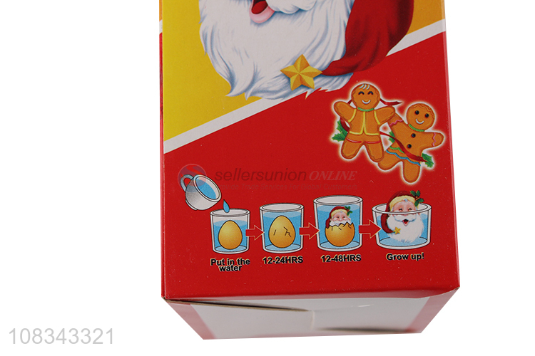 Wholesale hatching santa claus egg water growing toy for toddlers