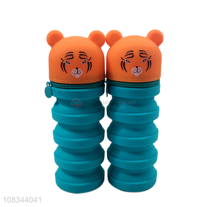 Wholesale Cartoon Telescopic Silicone <em>Pen</em> <em>Bag</em> <em>Pen</em> Holder