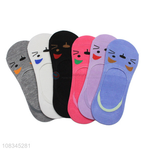 Good sale ladies polyester boat socks leisure short socks