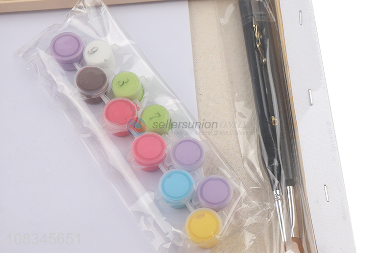 New arrival DIY oil painting kit by numbers for kids and adults