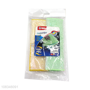Best selling washable scrub wipe <em>cloth</em> cleaning sponge