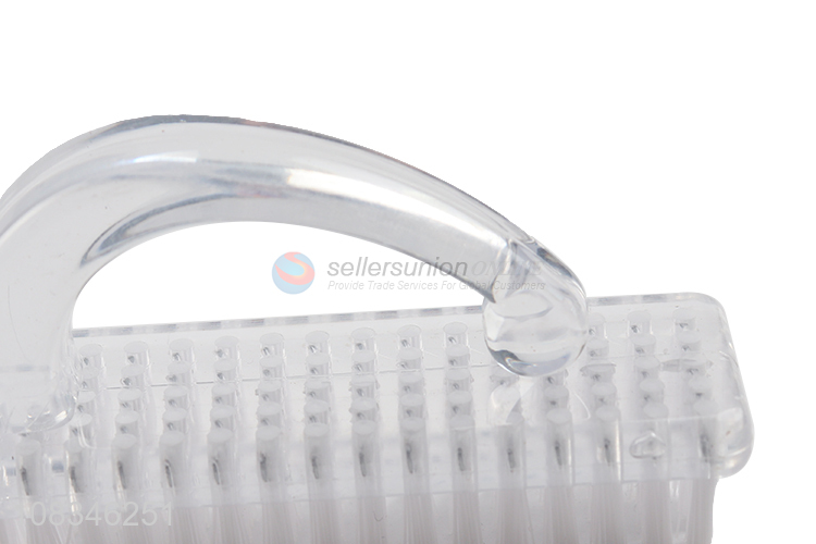 Yiwu market plastic transparent nail brush nail tool