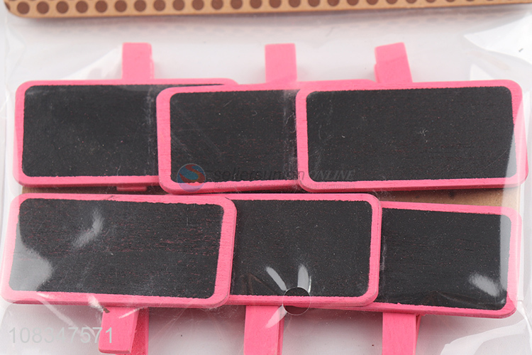 Creative design stationery clips with chalkboard for sale