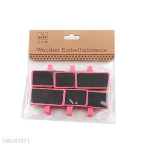 Creative design stationery clips with chalkboard for sale