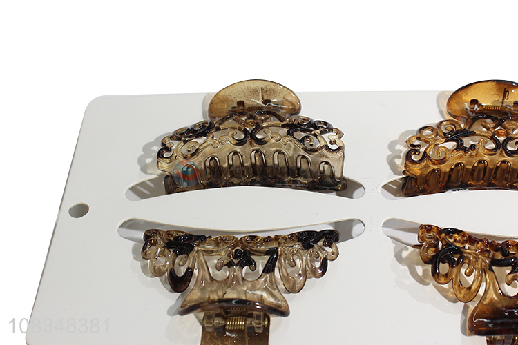 Factory supply hair claws plastic hair clips for girls ladies