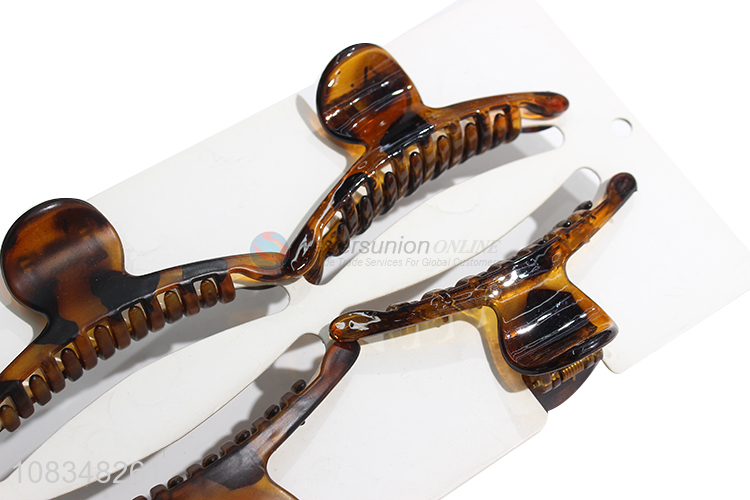 Customized women girls plastic hair claw clips for thick hair