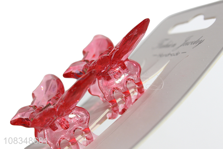 Wholesale cute mini butterfly hair claw clips for women girls
