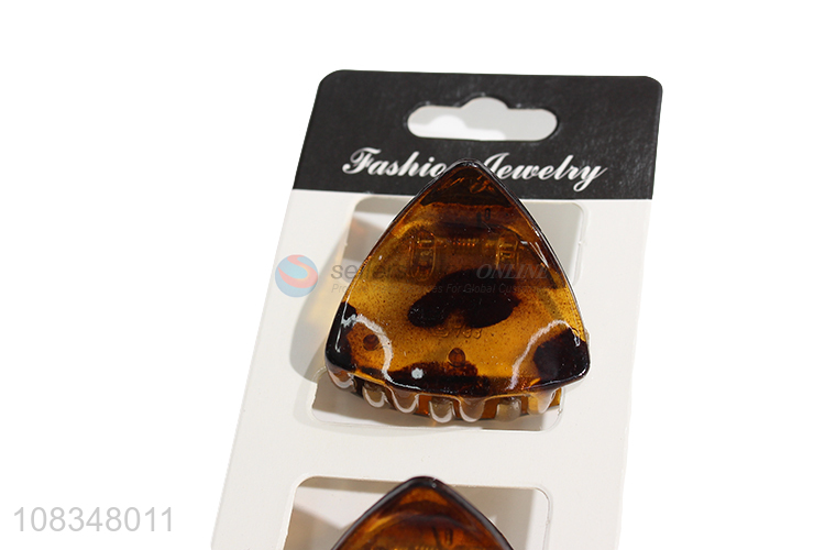 Good price stylish triangular hair claw non-slip hair clips