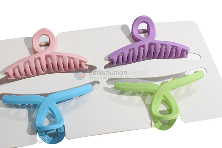 Wholesale colorful non-slip hair jaw clips plastic hairpins