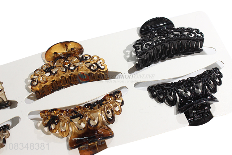 Factory supply hair claws plastic hair clips for girls ladies
