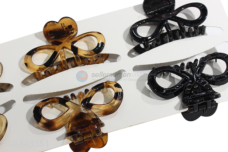 New arrival bowknot hair jaw clips custom elegant hair clamps