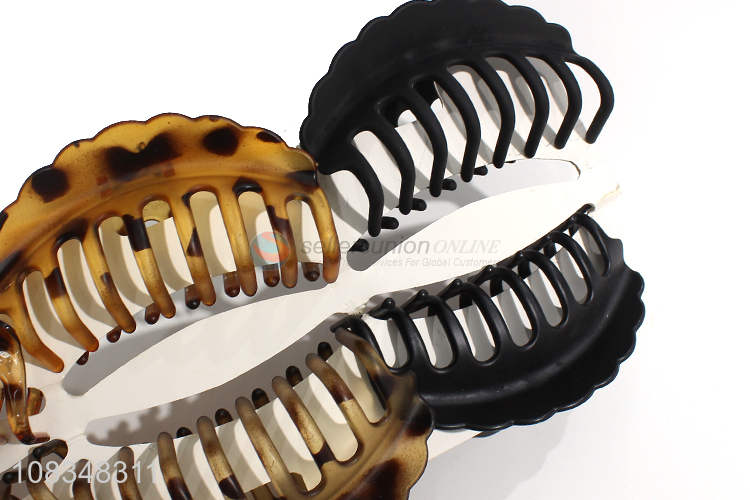 China supplier non-slip plastic hair jaw clips for face makeup