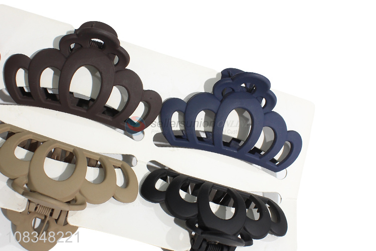Most popular crown hair jaw clips hairpins for ladies girls
