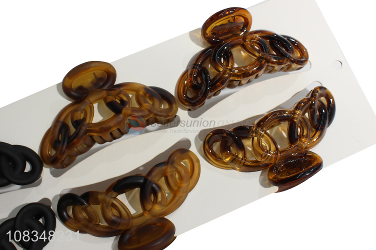 Best selling fashion plastic hair claw clips hair accessories