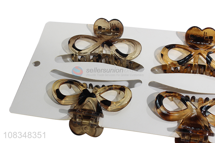 New arrival bowknot hair jaw clips custom elegant hair clamps