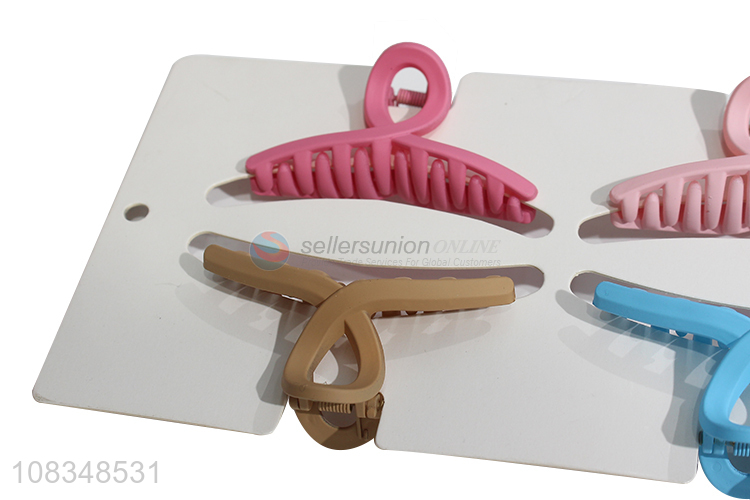 Wholesale colorful non-slip hair jaw clips plastic hairpins