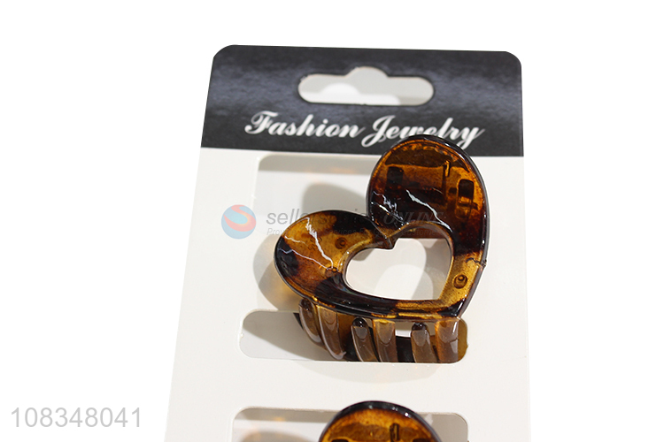 China imports tortoiseshell heart hair claws clips hair clamps
