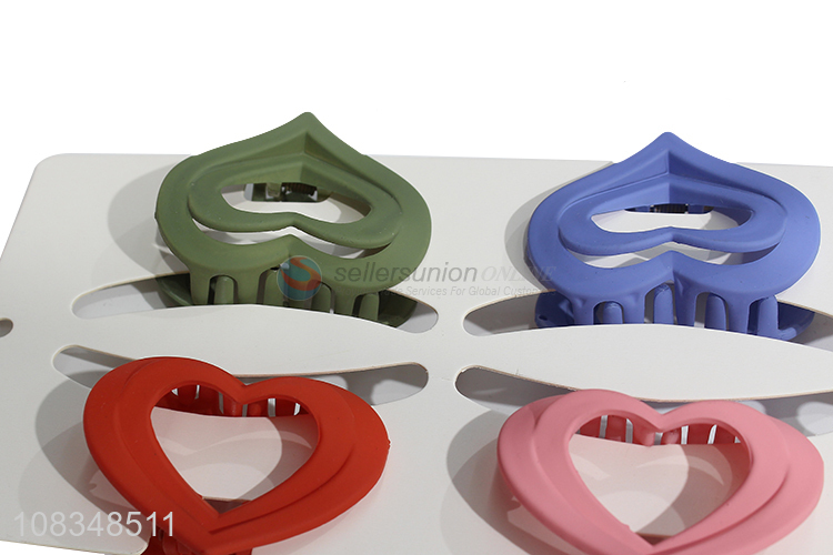 Best sellin heart hair jaw clips hair accessories for women