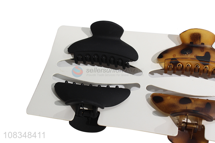 High quality medium plastic materail hair jaw clips for girls
