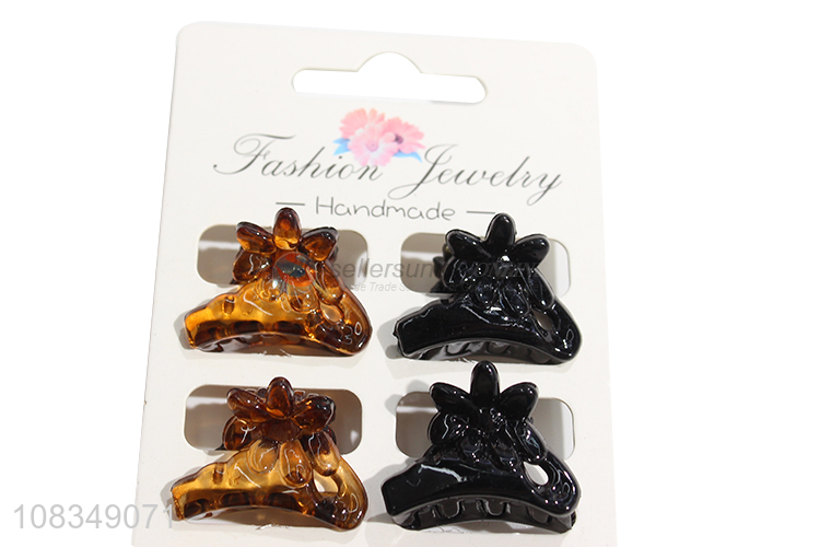 Factory supply cute hair claws fashion hairpin for ladies