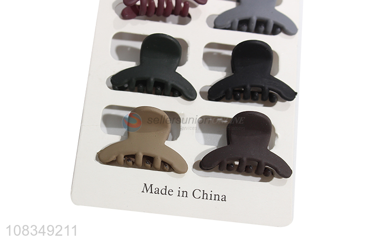 Hot sale simple frosted hairpins ladies decorative hair claws