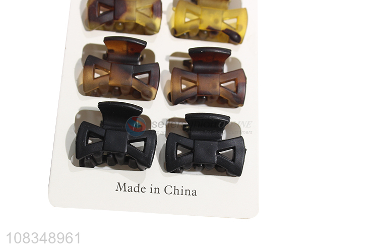 Yiwu wholesale ladies fashion hair clips plastic hair claws