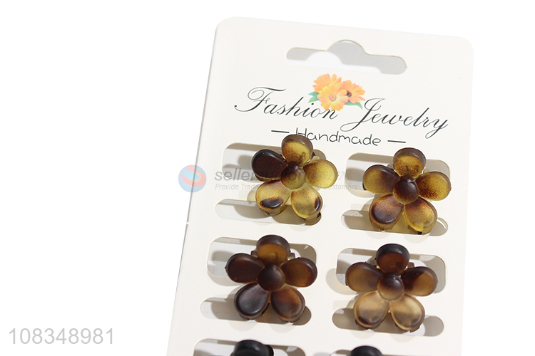 Yiwu supplier creative flower hair claws girls cute hairpins