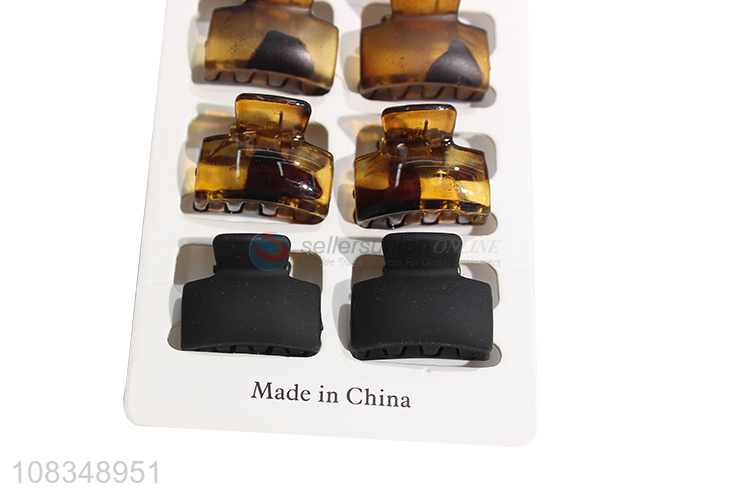 High quality simple mini hair claws frosted hairpins for ladies