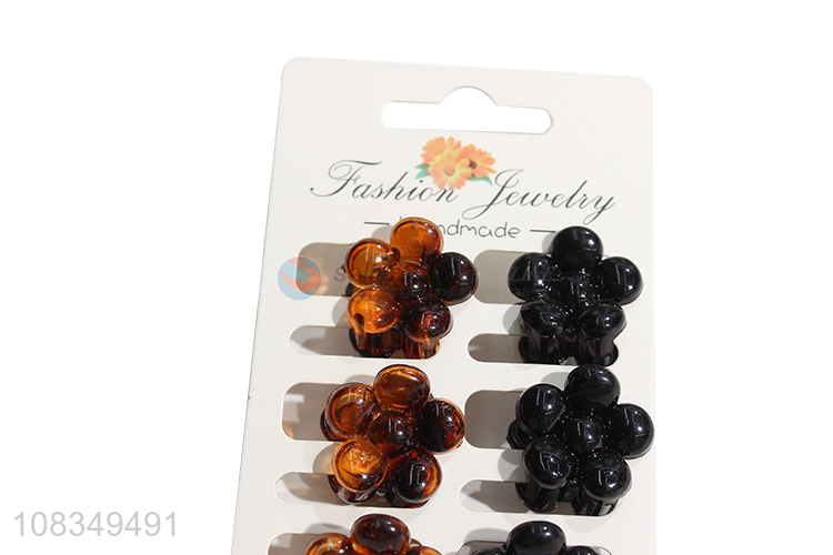 China wholesale mini flower hairpins girls cute hair claw