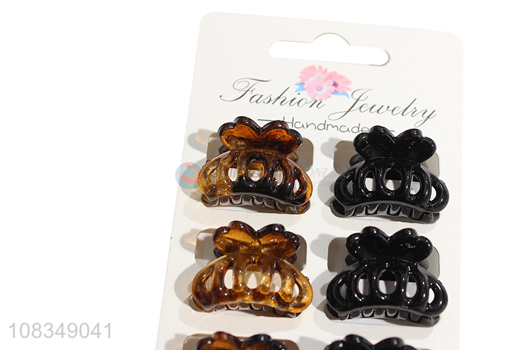 Low price plastic hair claws ladies fashion hairpins wholesale